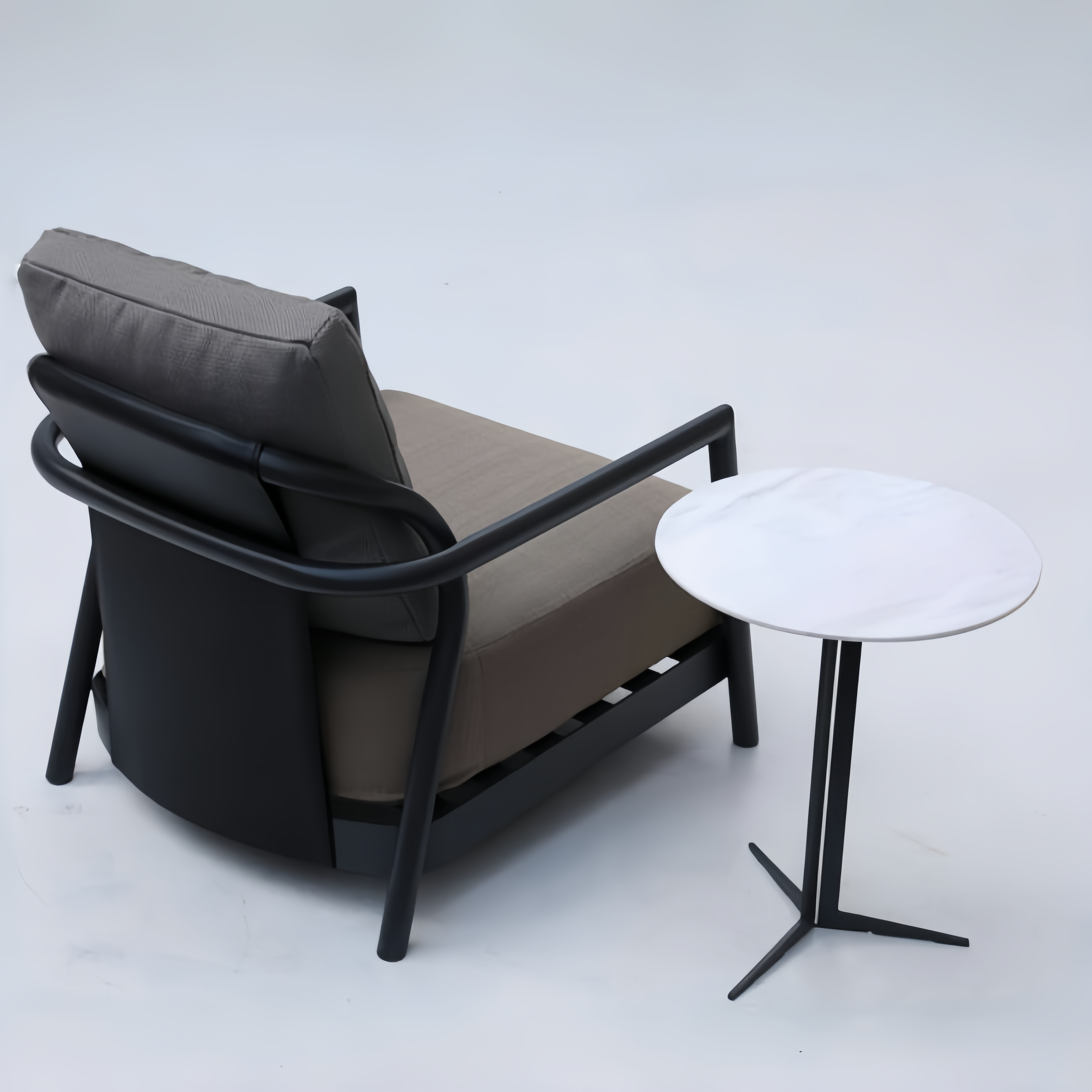 Winio Aluminum alloy outdoor accent chair side table