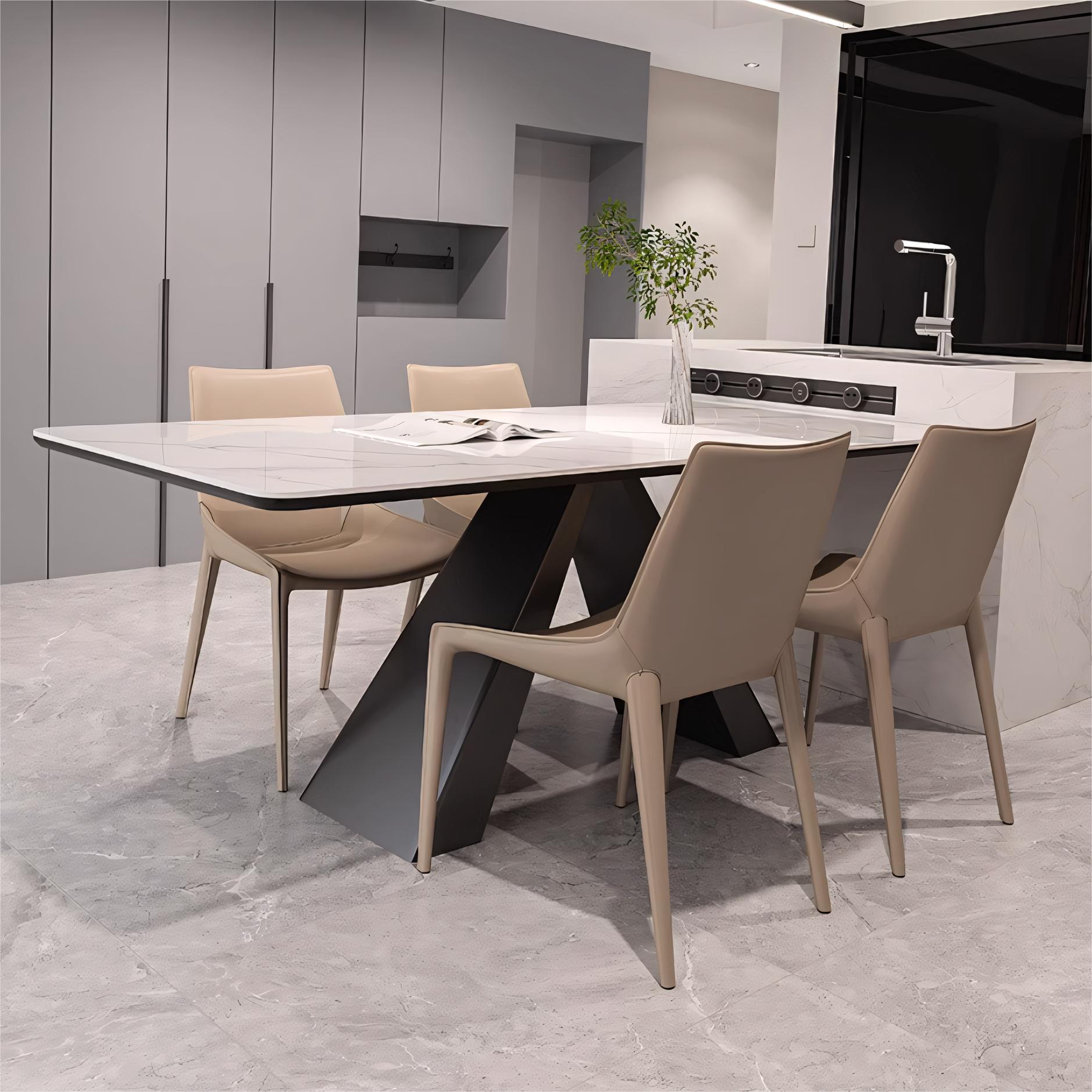 Gemar Sintered stone rectangular dining set