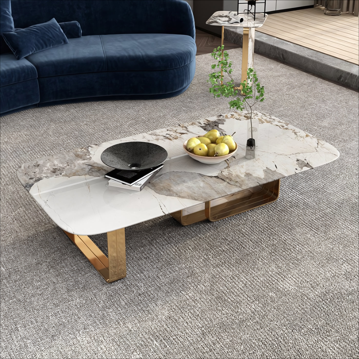 Feronico Light luxury rectangular coffee table