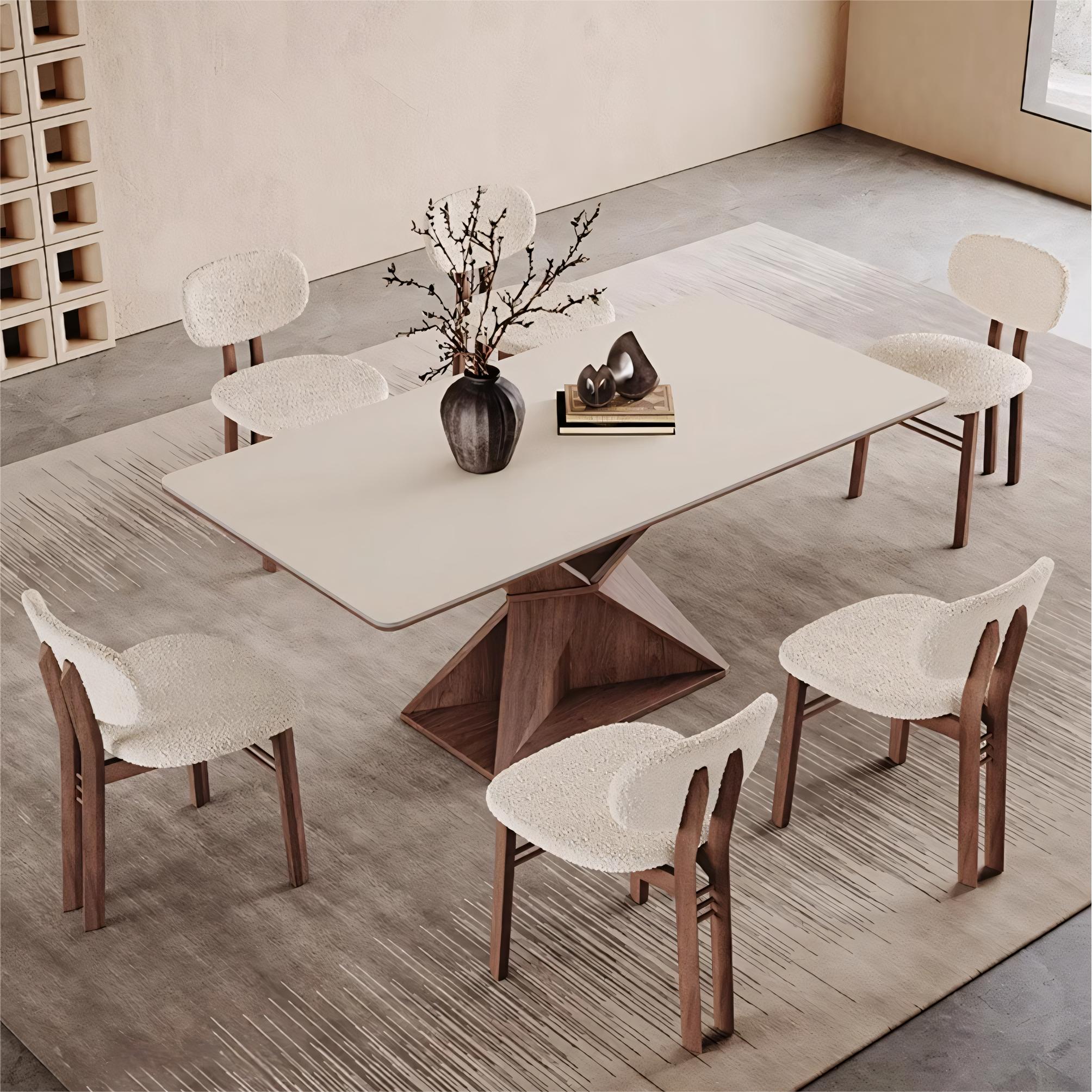 Elvina  Sintered stone rectangular dining table