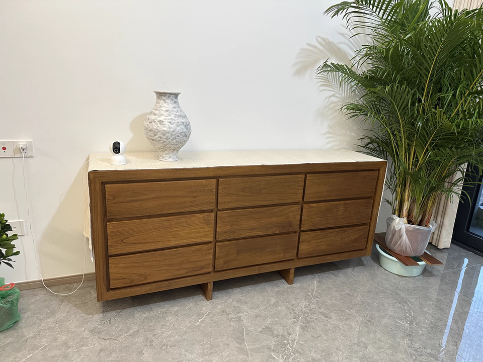 Grozil Teak solid wood sideboard