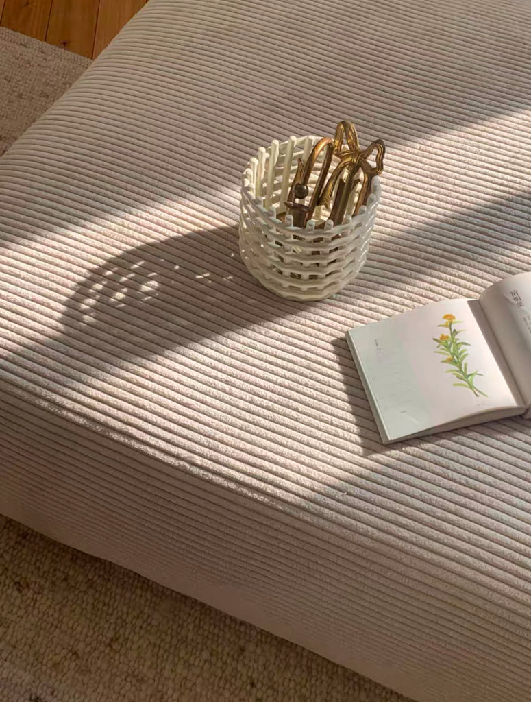 Zedraco Minimalist washable modular sofa with ottoman