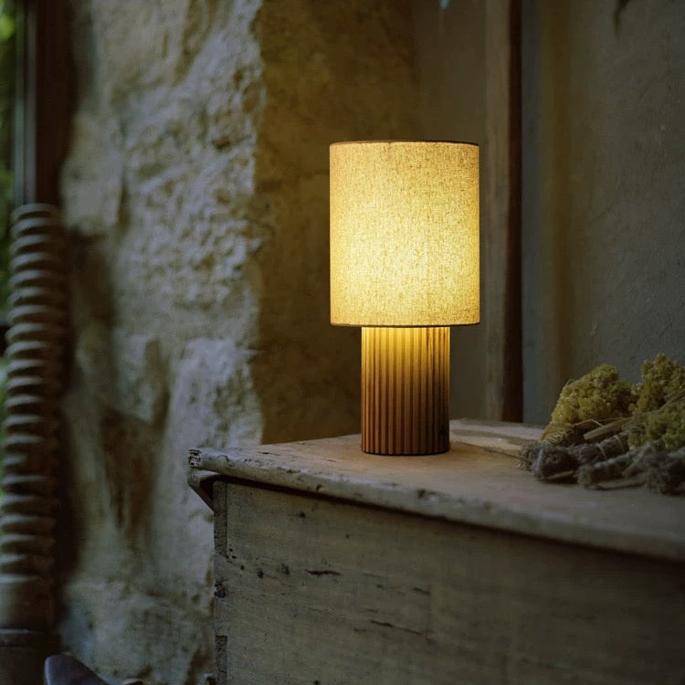 Timino Solid wood fabric lamp