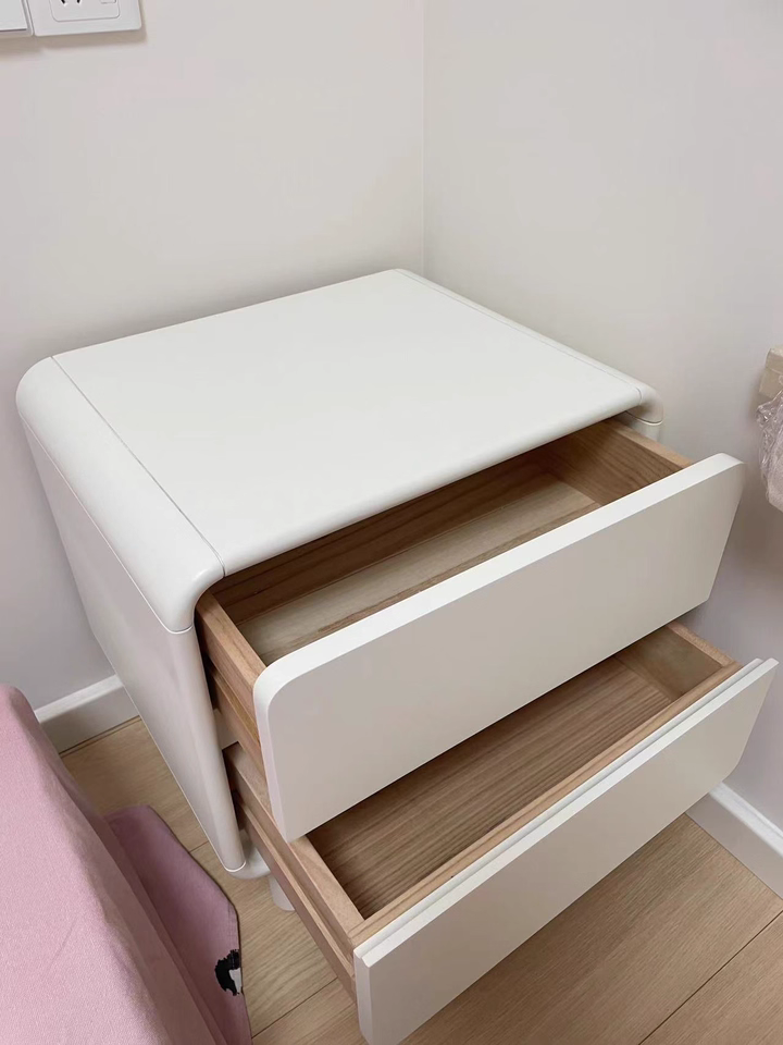 Tezi 2pcs solid wood nightstands