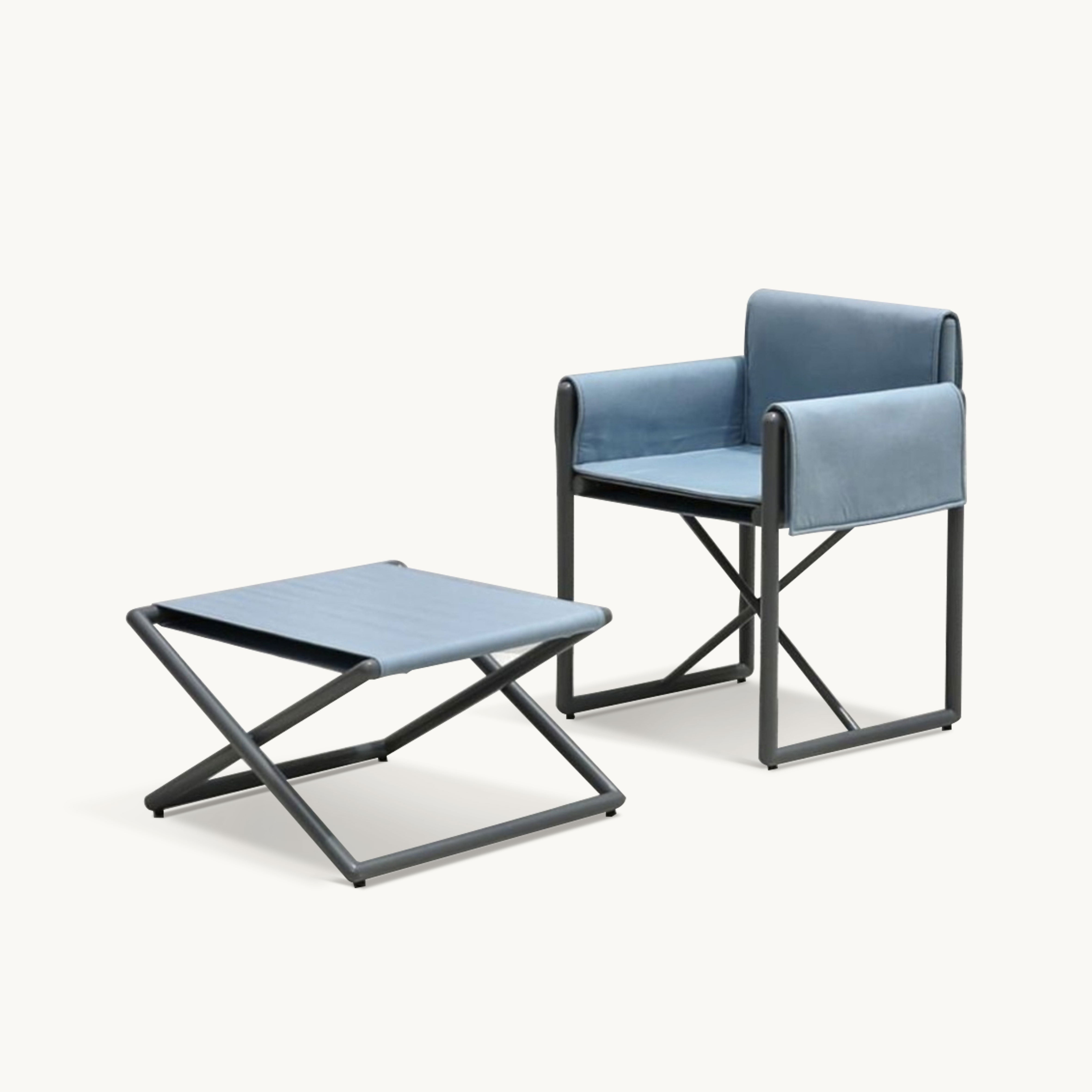 Grida Minimalist aluminum alloy outdoor chair