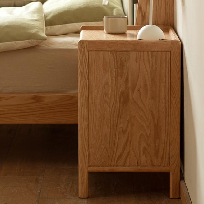 Desili 2pcs solid wood nightstands-A
