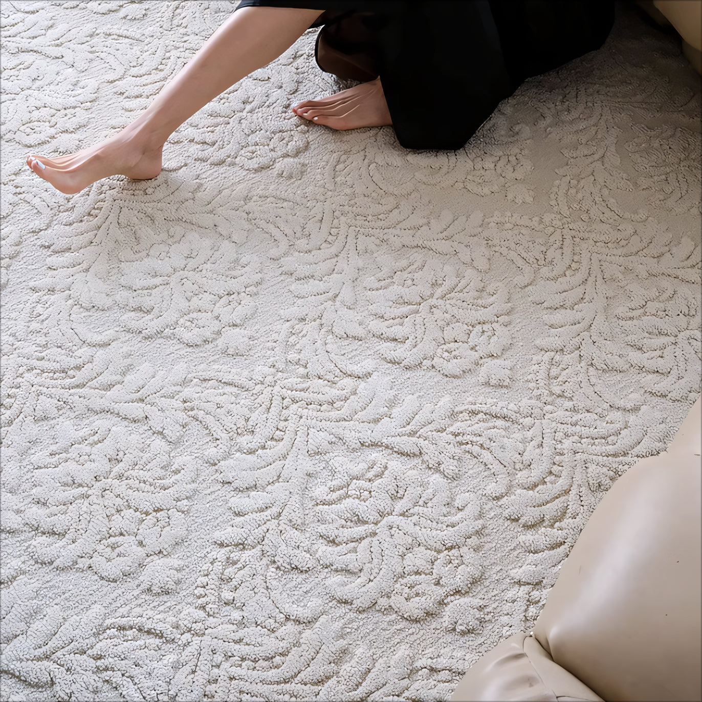 Honiara Natural seaweed fiber carpet rug