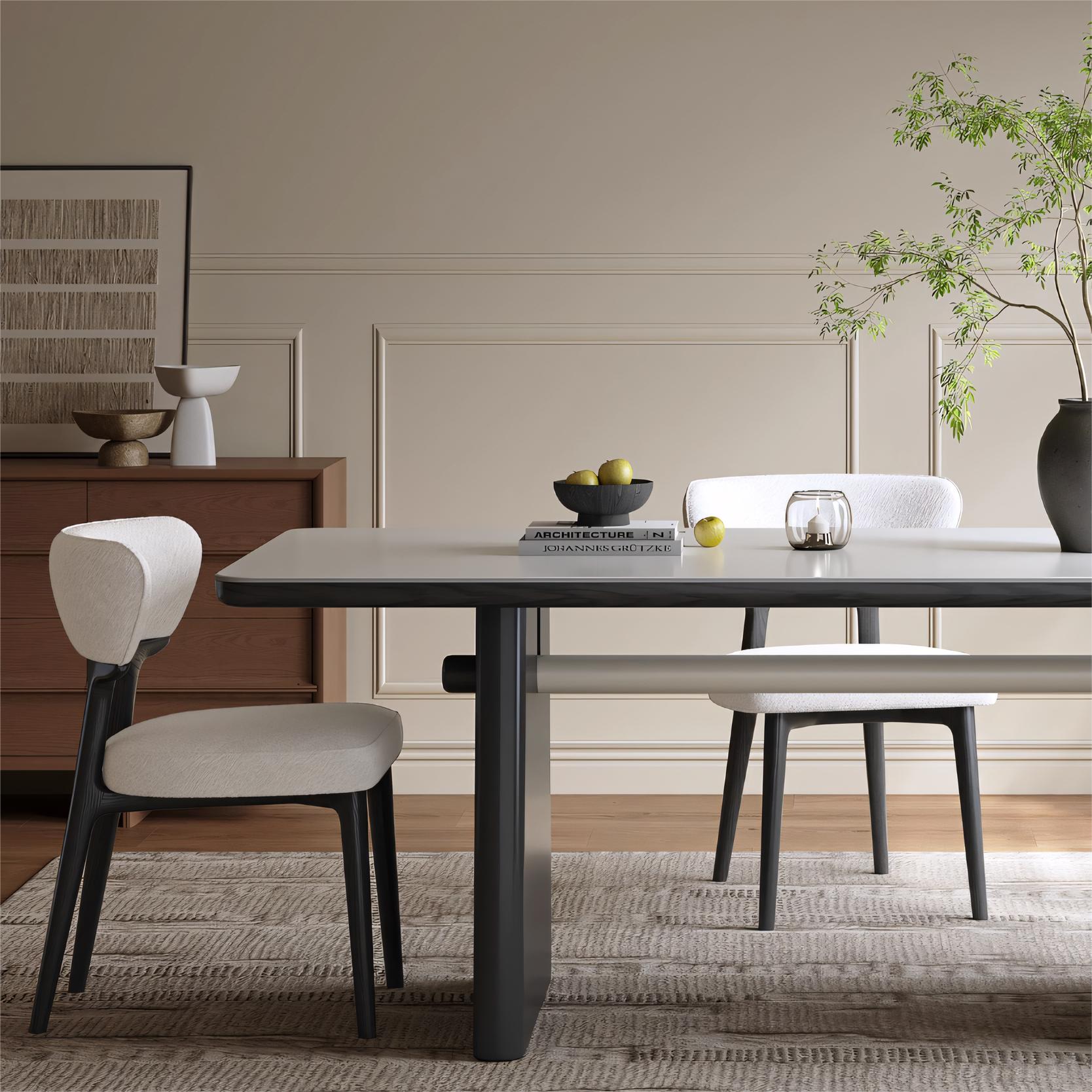 Timita Modern sintered stone rectangular dining set