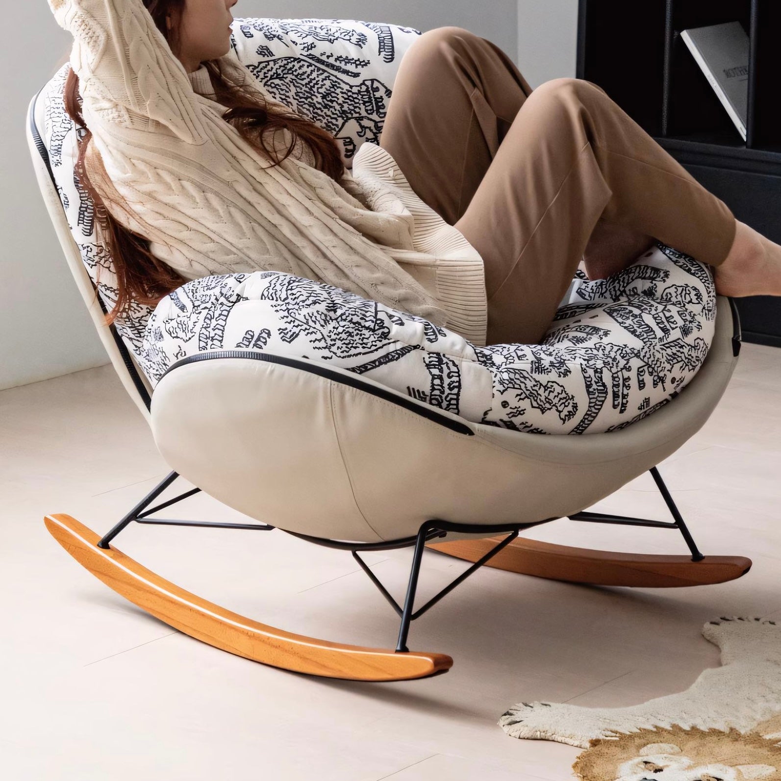 Amati Fabric rocking chair