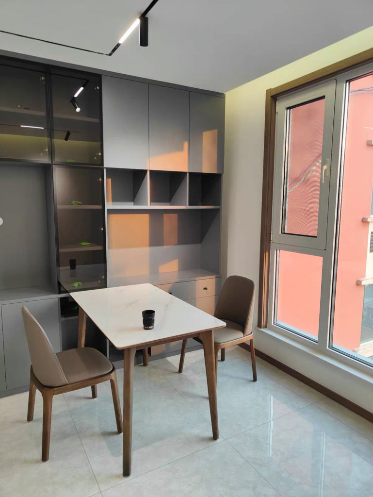 Keviclo 2 pcs set-ash solid wood dining chairs