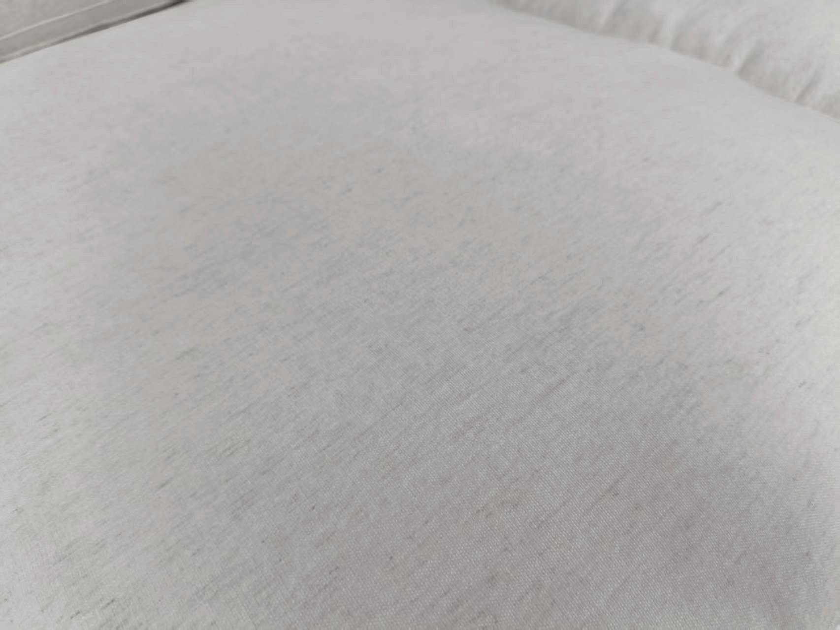 Senaz Washable natural linen fabric straight sofa with ottoman