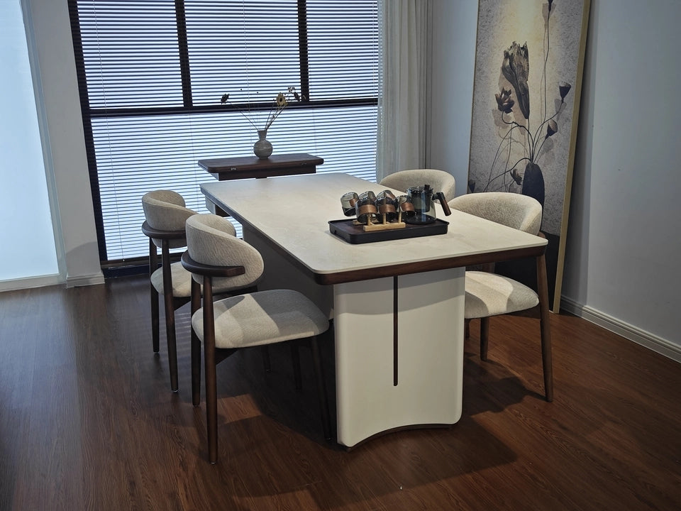 Shileay Sintered stone rectangular dining set