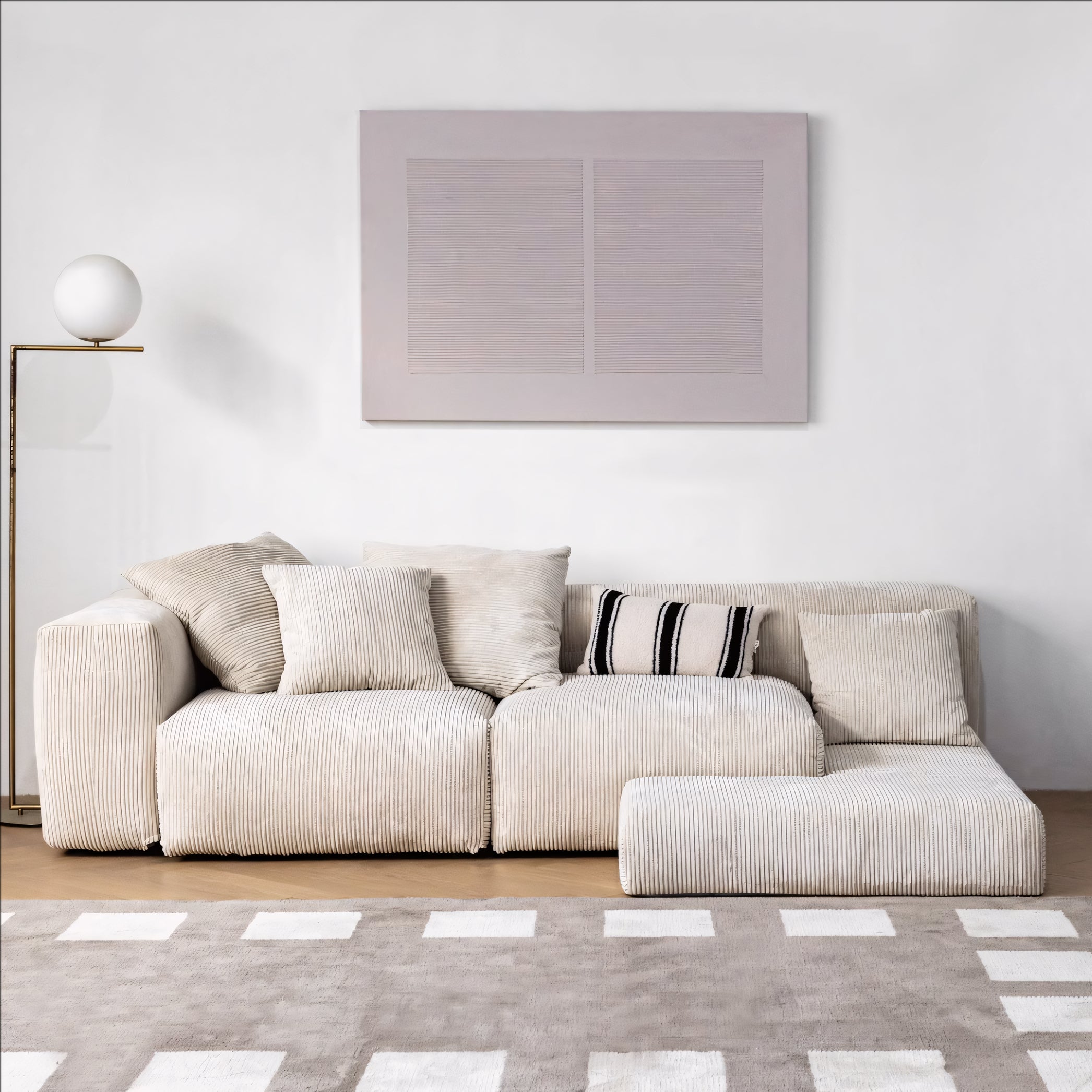 Iriko Washable chaise lounge sofa