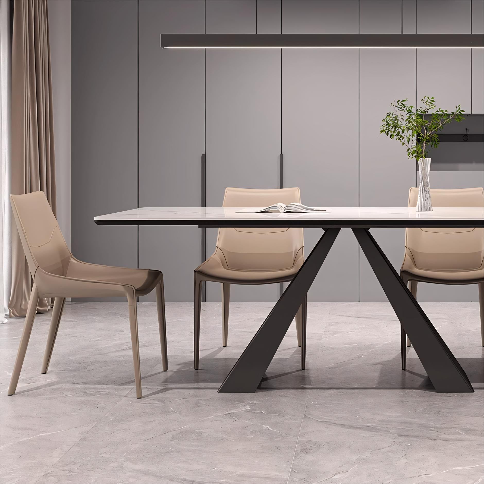 Gemar Sintered stone rectangular dining set