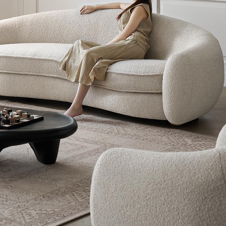 Oliea One-piece curved sofa