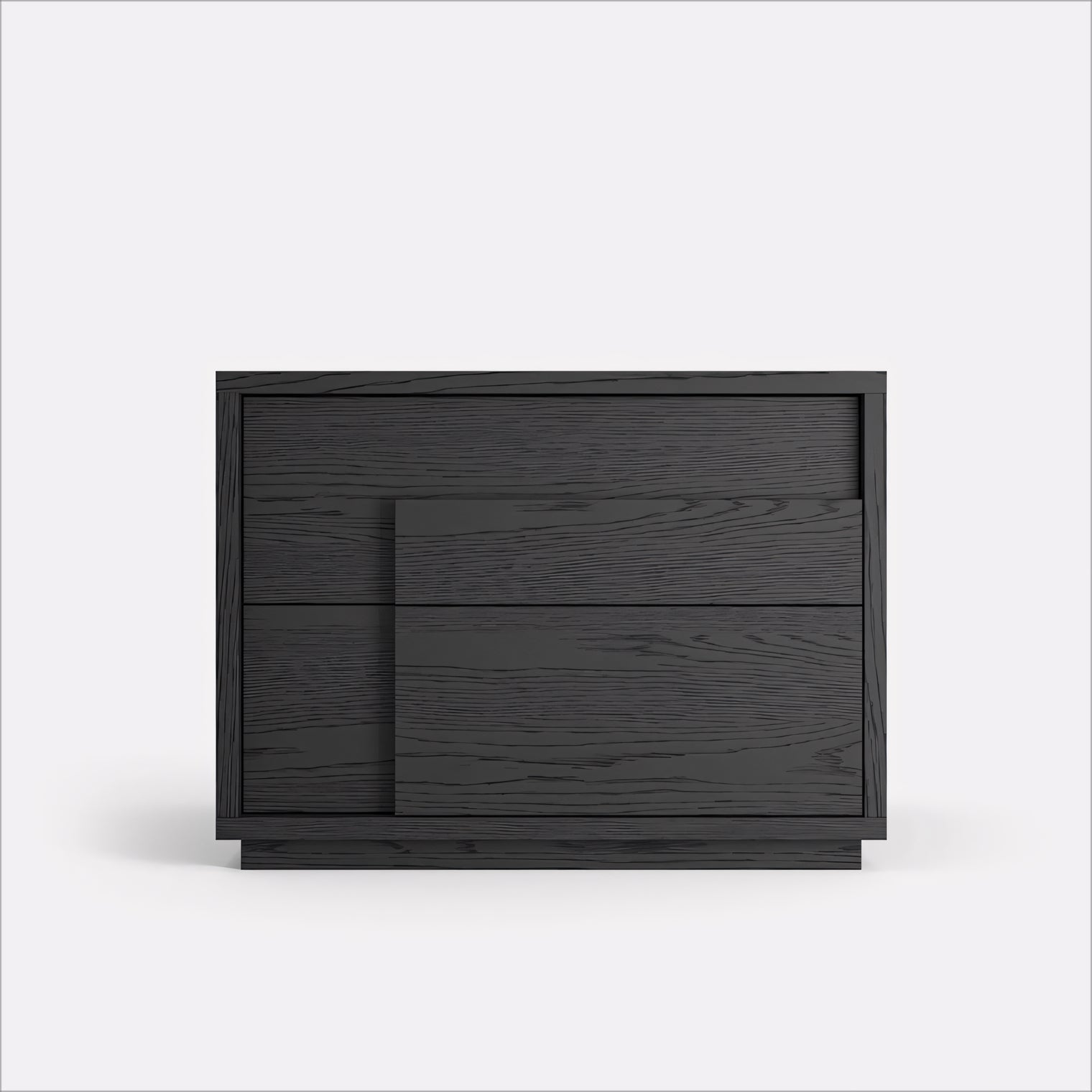 Poneva 2pcs minimalist nightstands-A