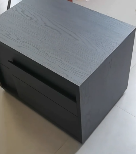 Poneva 2pcs minimalist nightstands-A