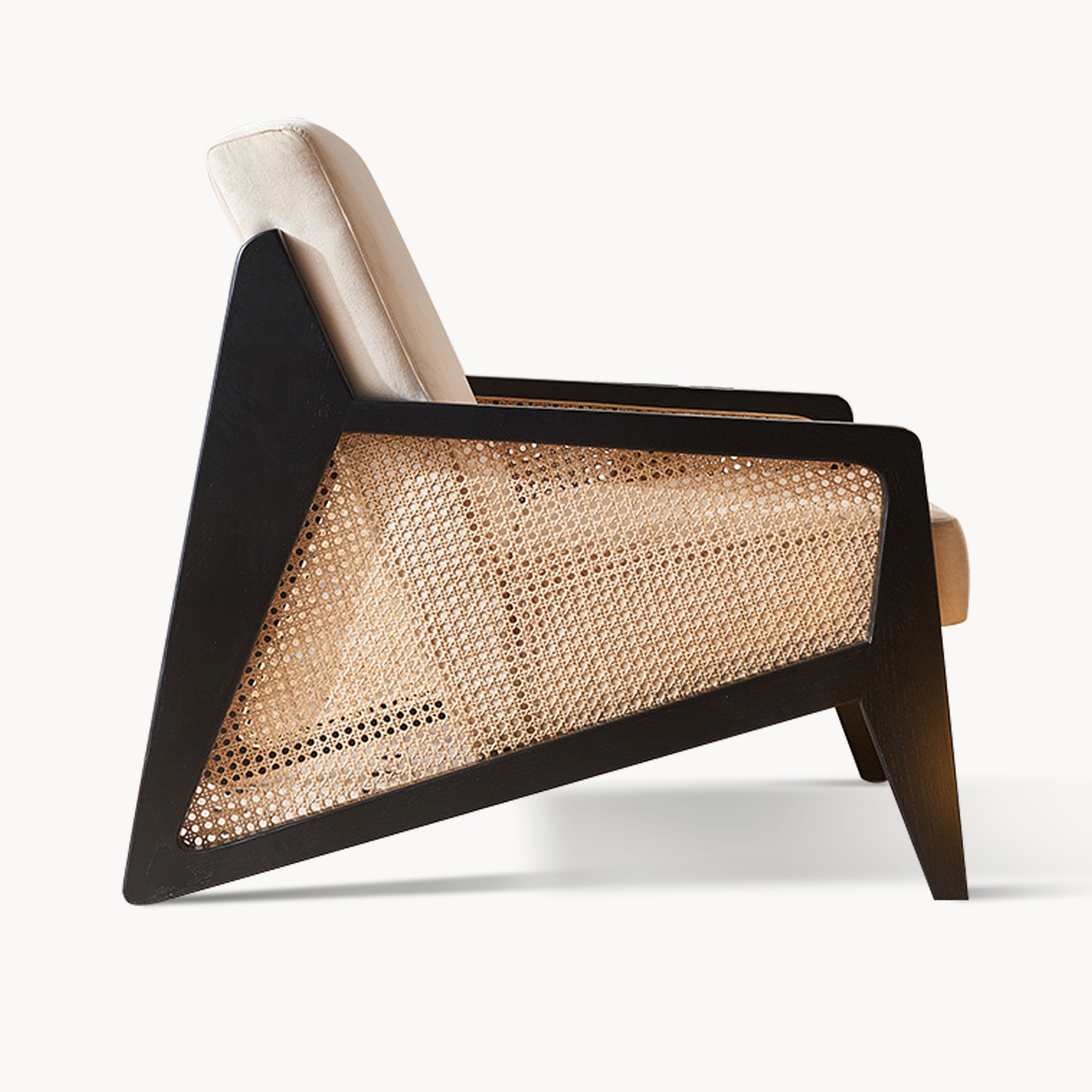 Flasito Ash wood natural rattan accent chair