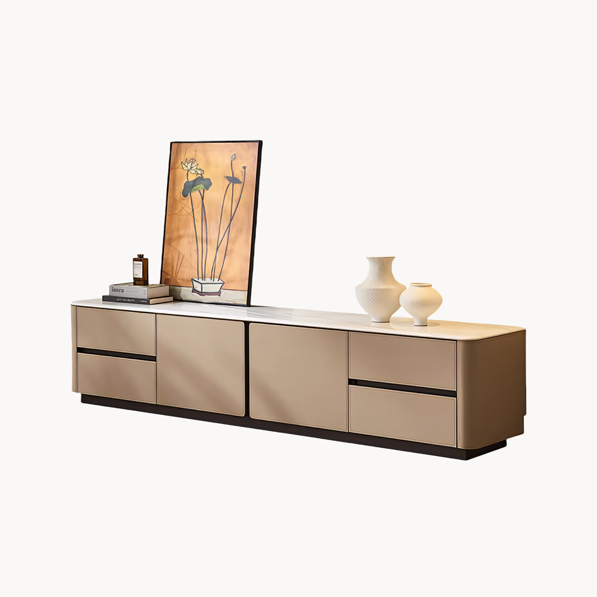 Eivioa Sintered stone leather TV cabinet