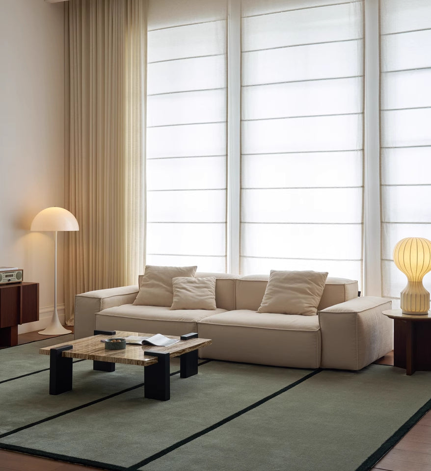 Eobie Washable fabric straight sofa