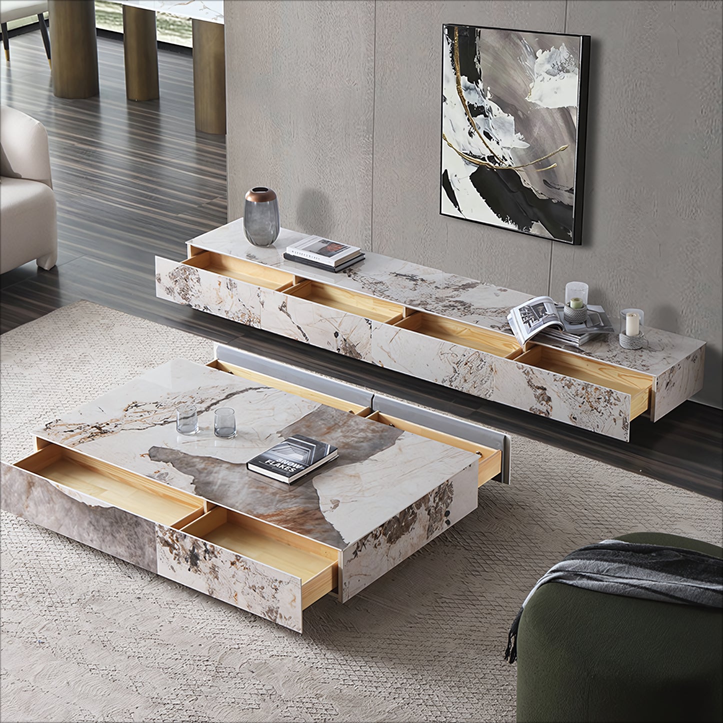 Josean Sintered stone TV cabinet