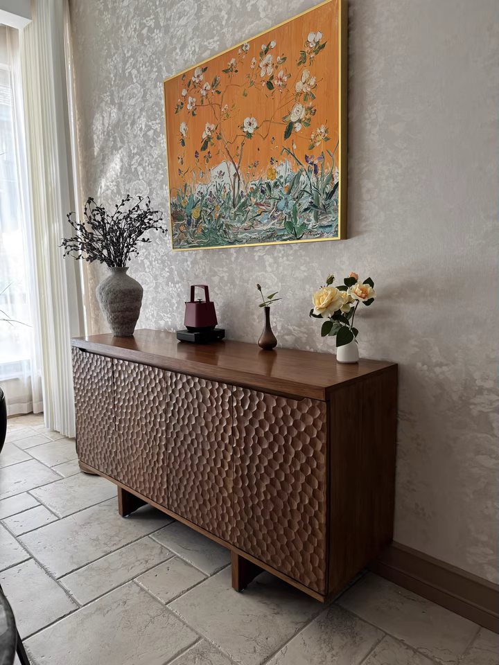 Crynox Teak solid wood sideboard