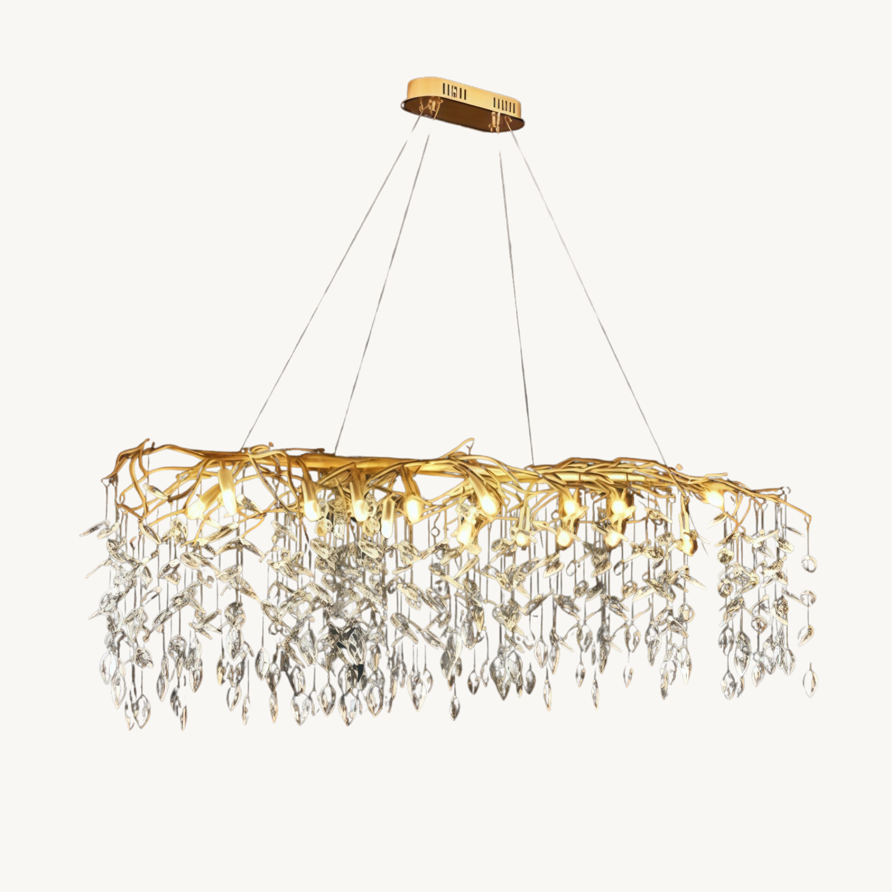 Shanyn Branches glass beads pendant light