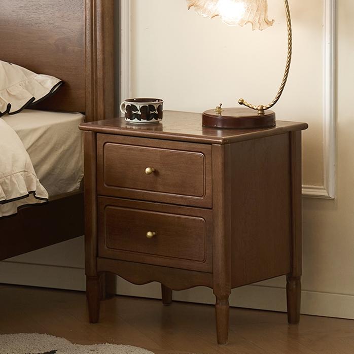 Usoiu 2pcs solid wood nightstands