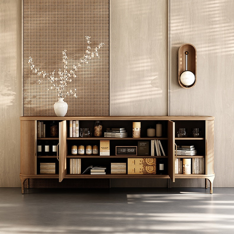 Faroli Natural rattan wooden sideboard-B