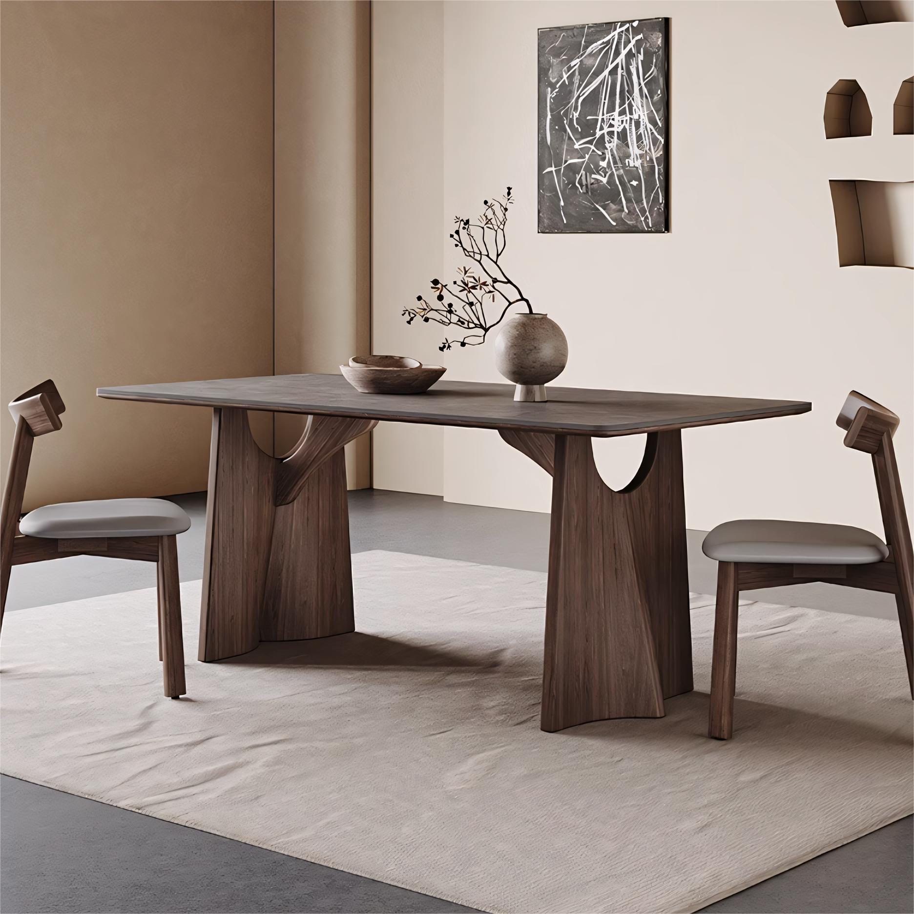 Yaleo Sintered stone rectangular dining set