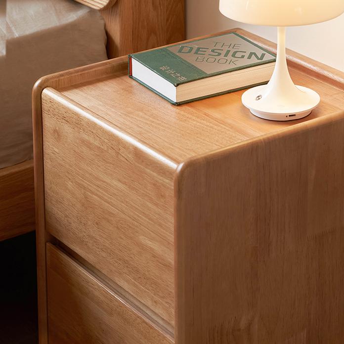 Biadra 2pcs solid wood nightstands