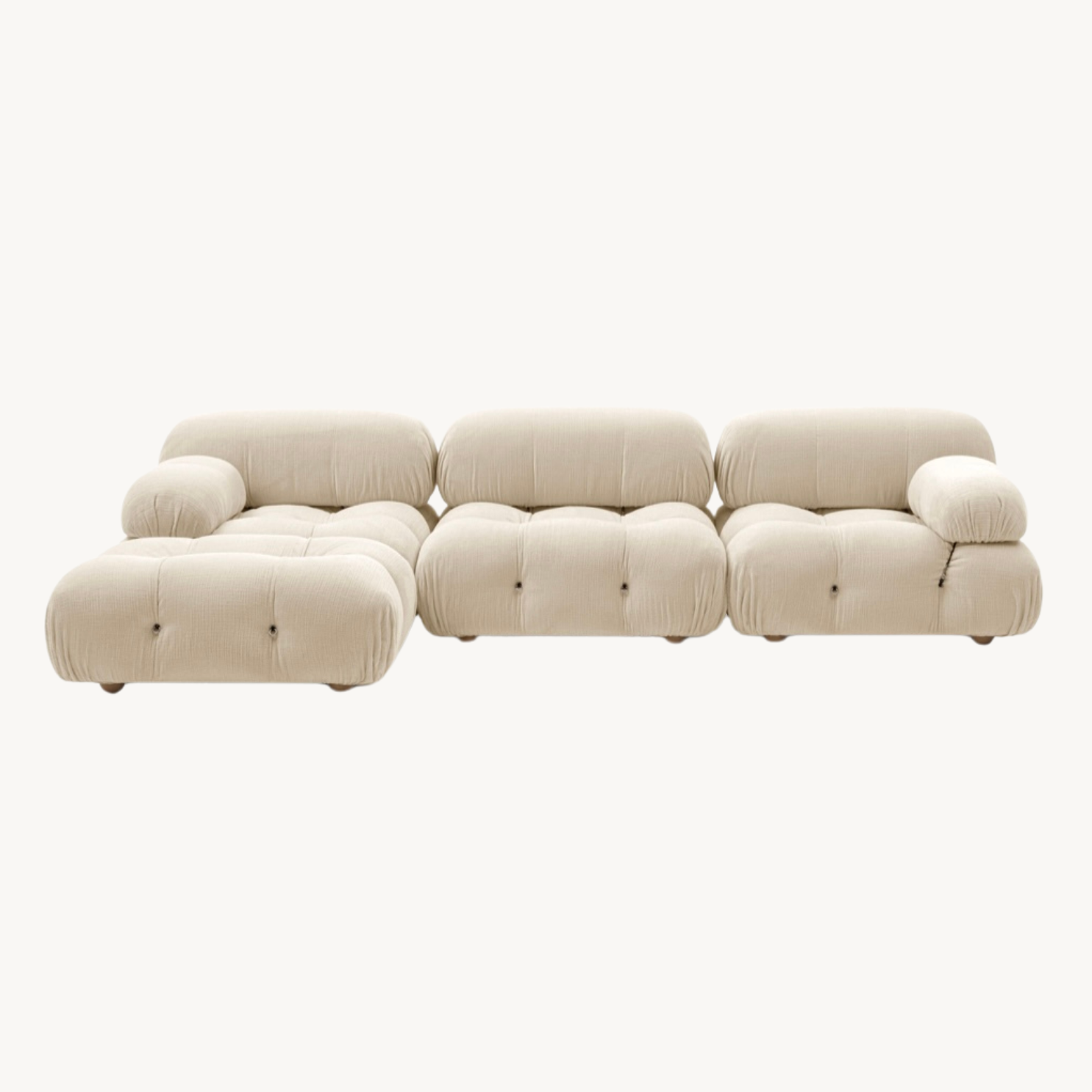 Chelo Minimalist modular sofa with ottoman
