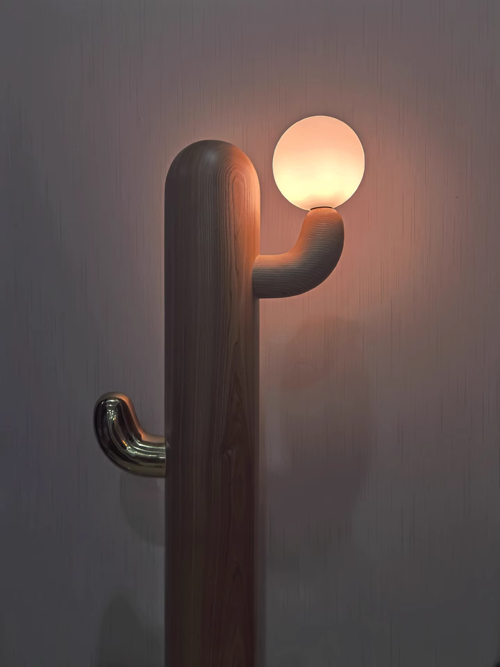 Siponie Solid wood cactus floor lamp-B