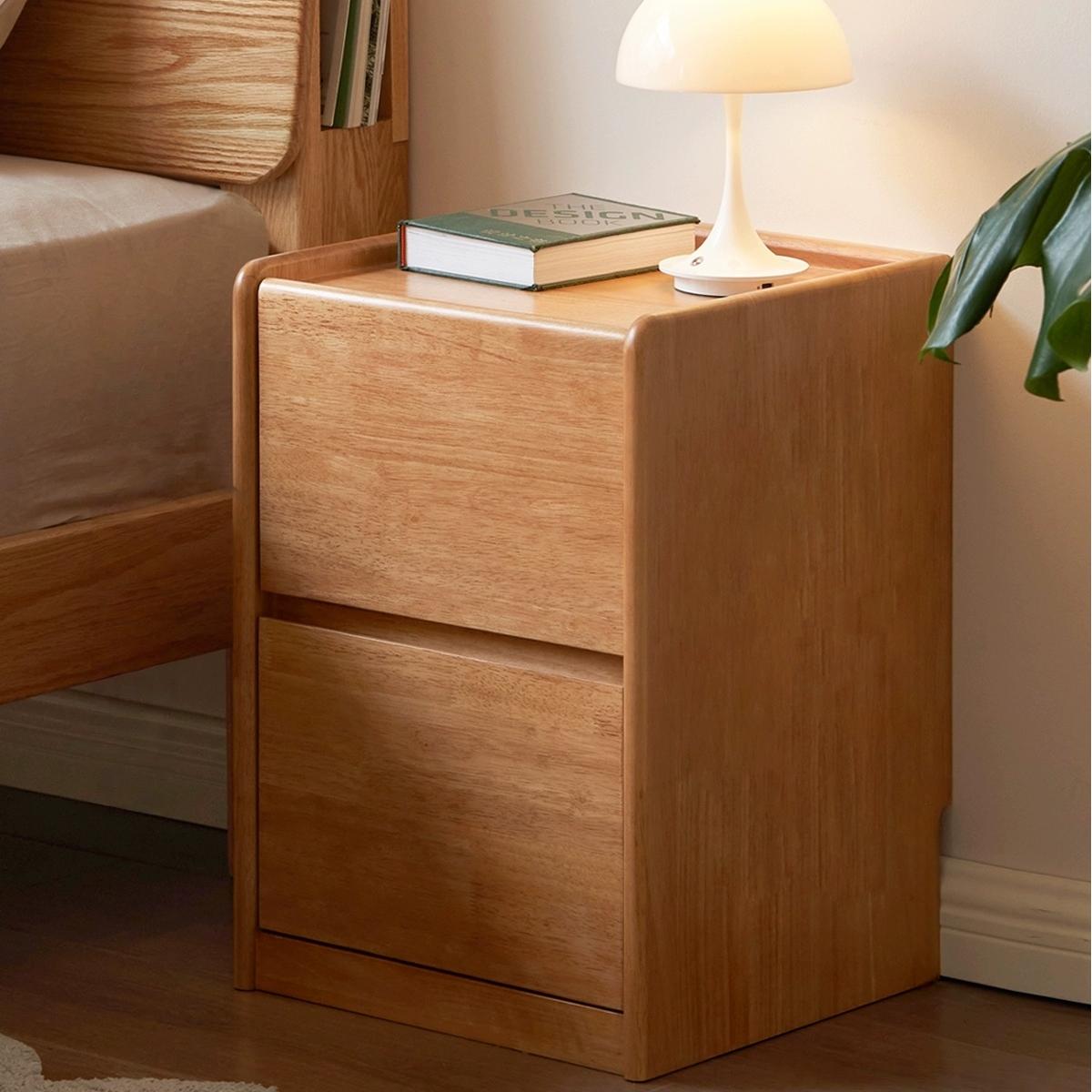 Biadra 2pcs solid wood nightstands