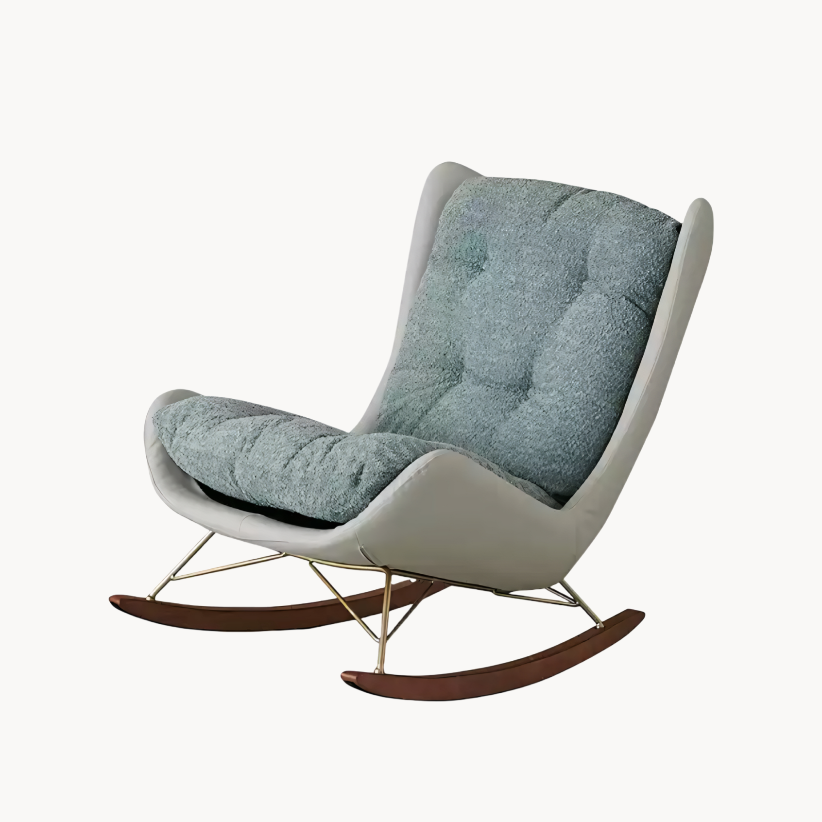 Itama Leather fabric rocking chair