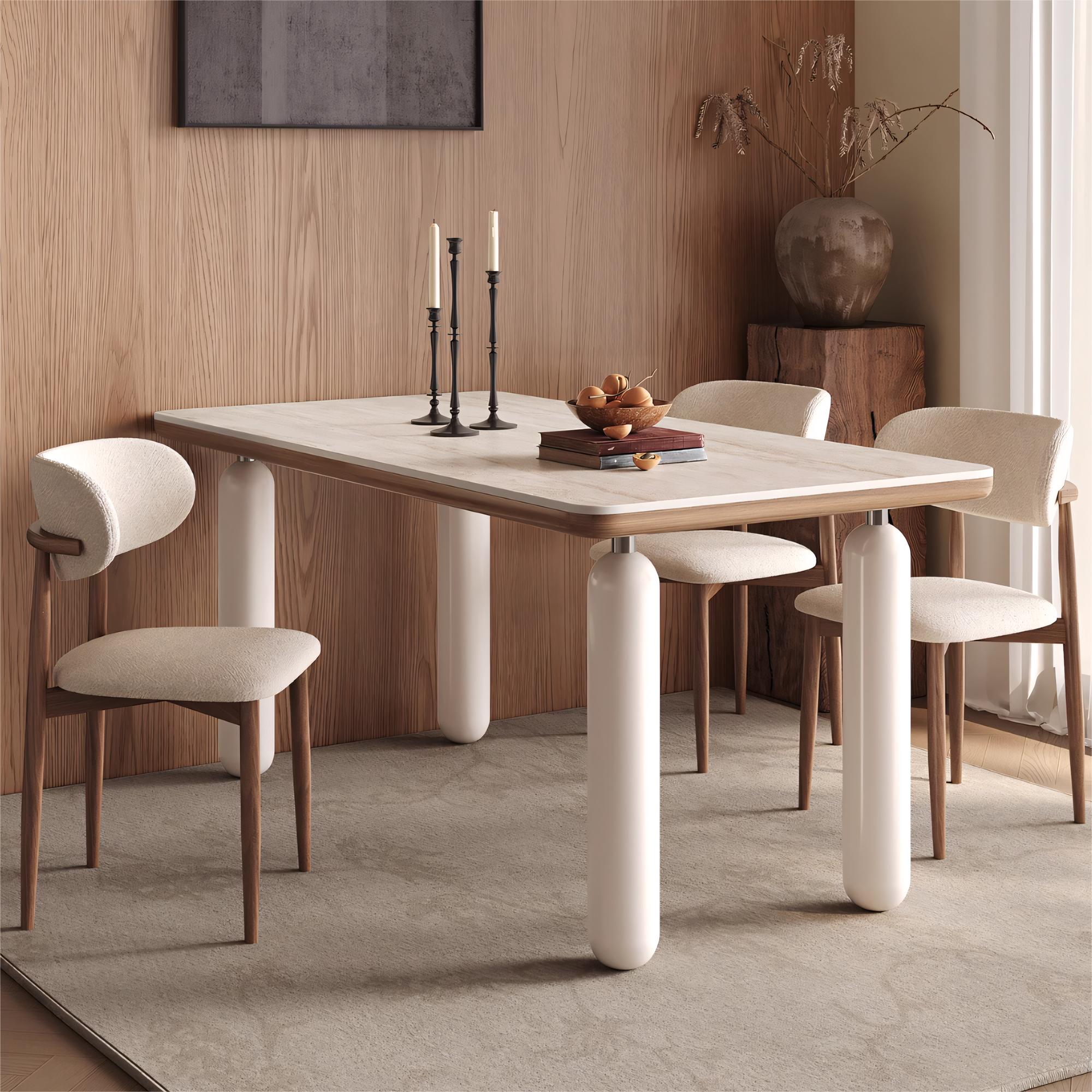 Lessimo Sintered stone rectangular dining set