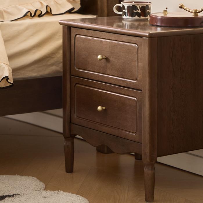 Usoiu 2pcs solid wood nightstands