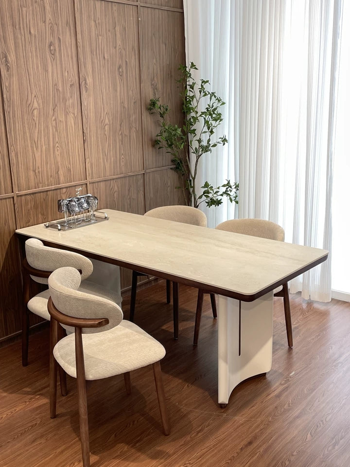 Shileay Sintered stone rectangular dining set