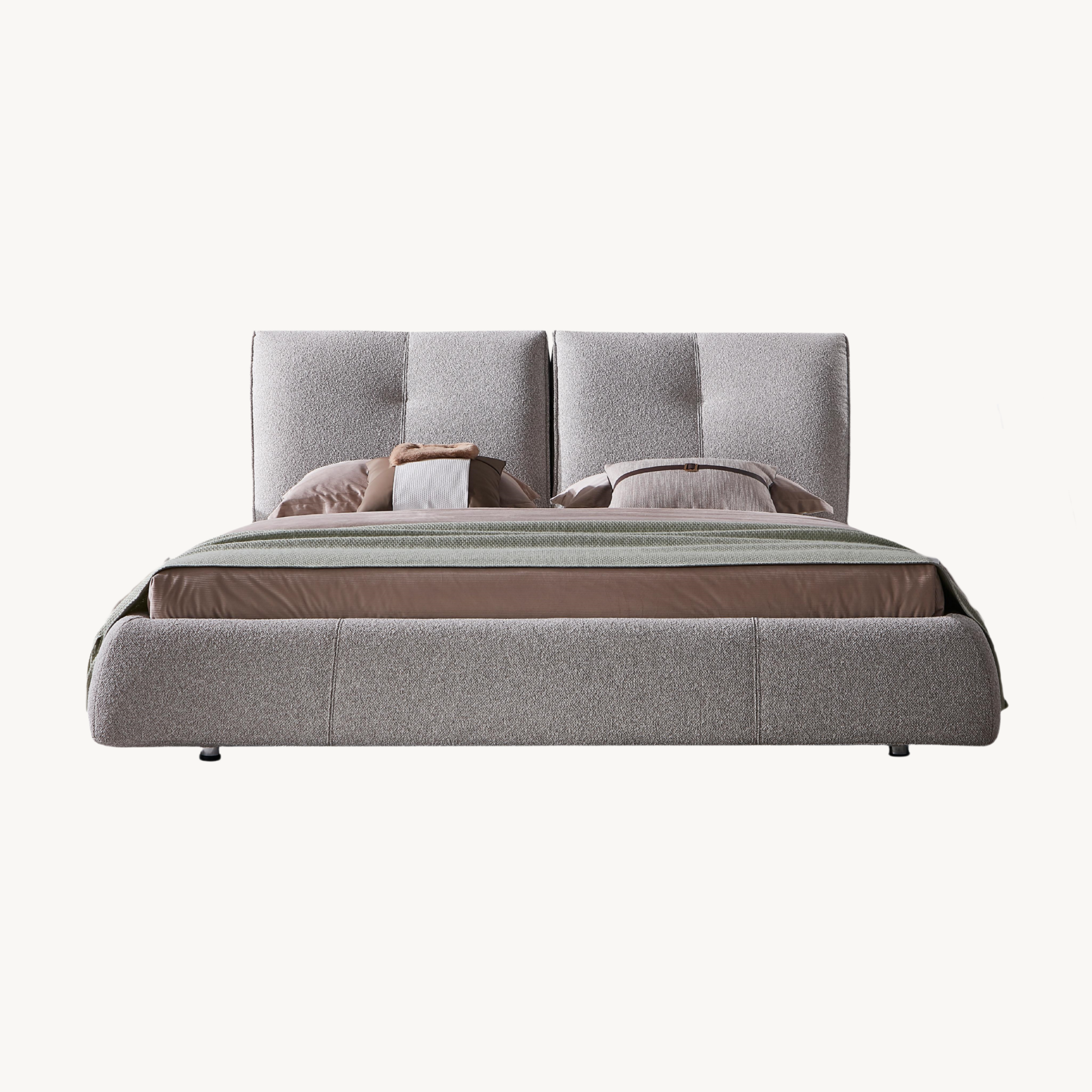 Letina Fabric solid wood bed