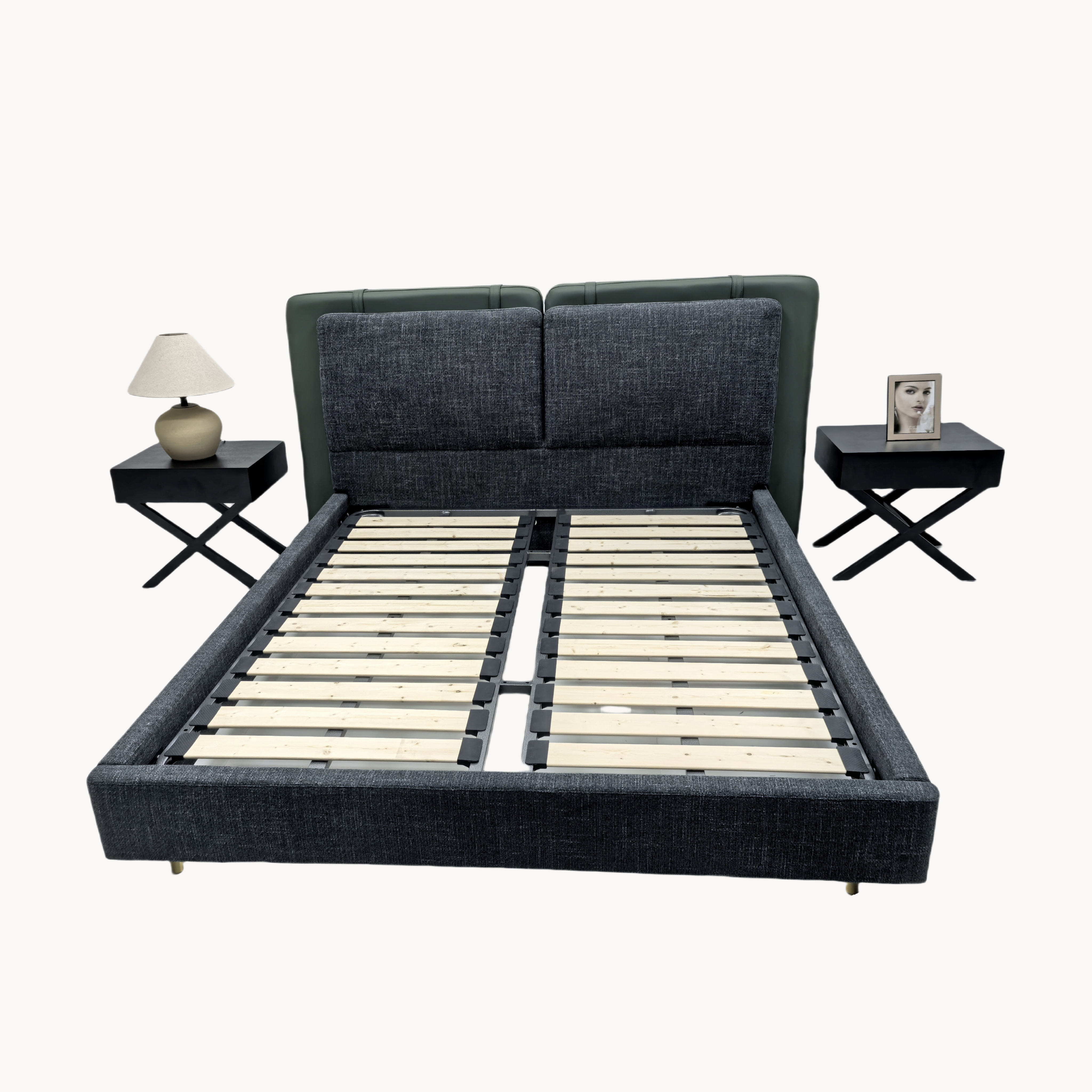 Biltro Leather double bed-A