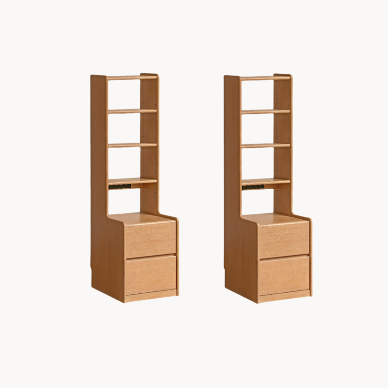 Nuvea 2pcs solid wood nightstands