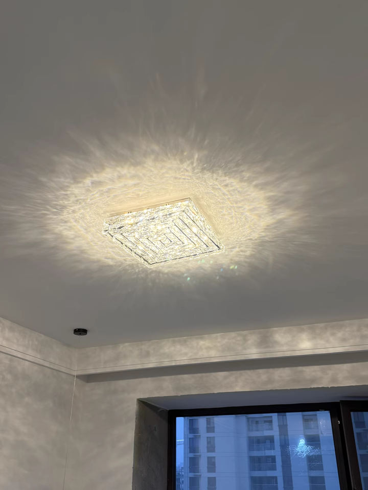 Horolin Square glass ceiling light