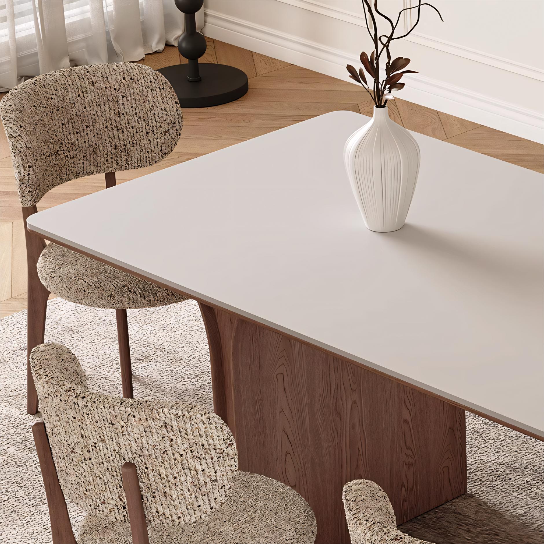 Fulozo Sintered stone rectangular dining set