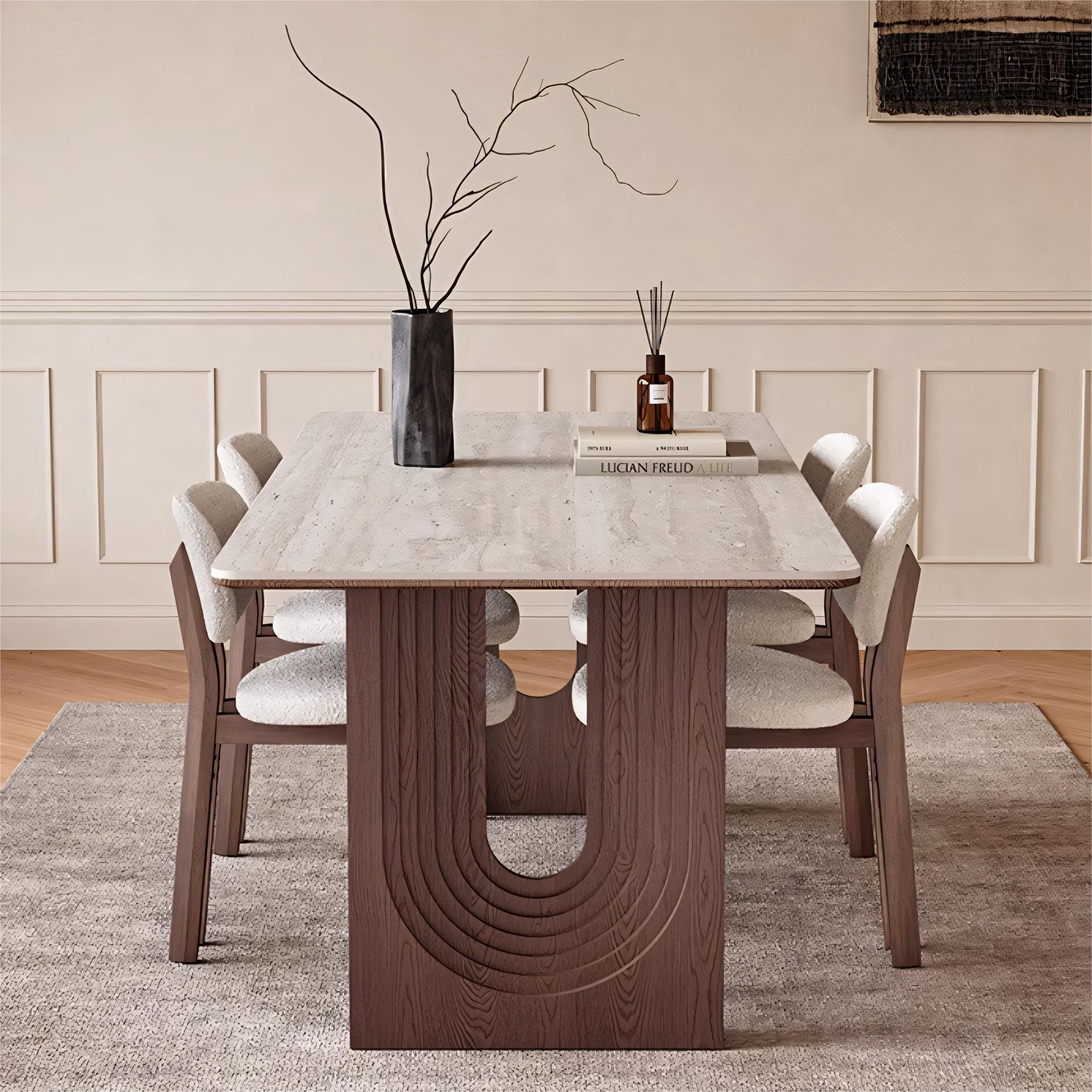 Vinllo Sintered stone rectangular dining table