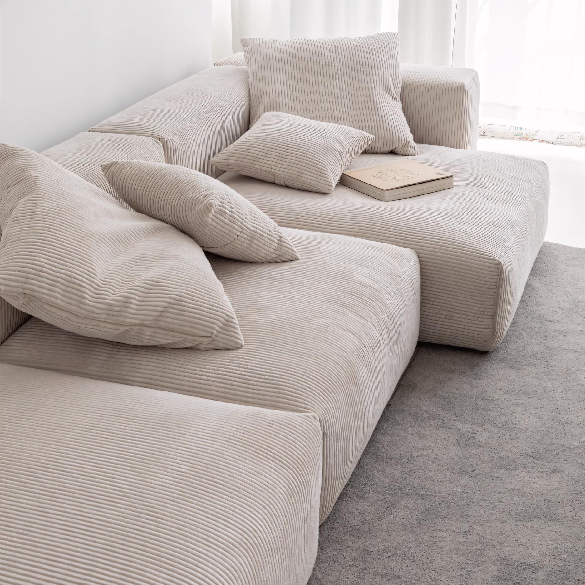 Zedraco Minimalist washable modular sofa with ottoman