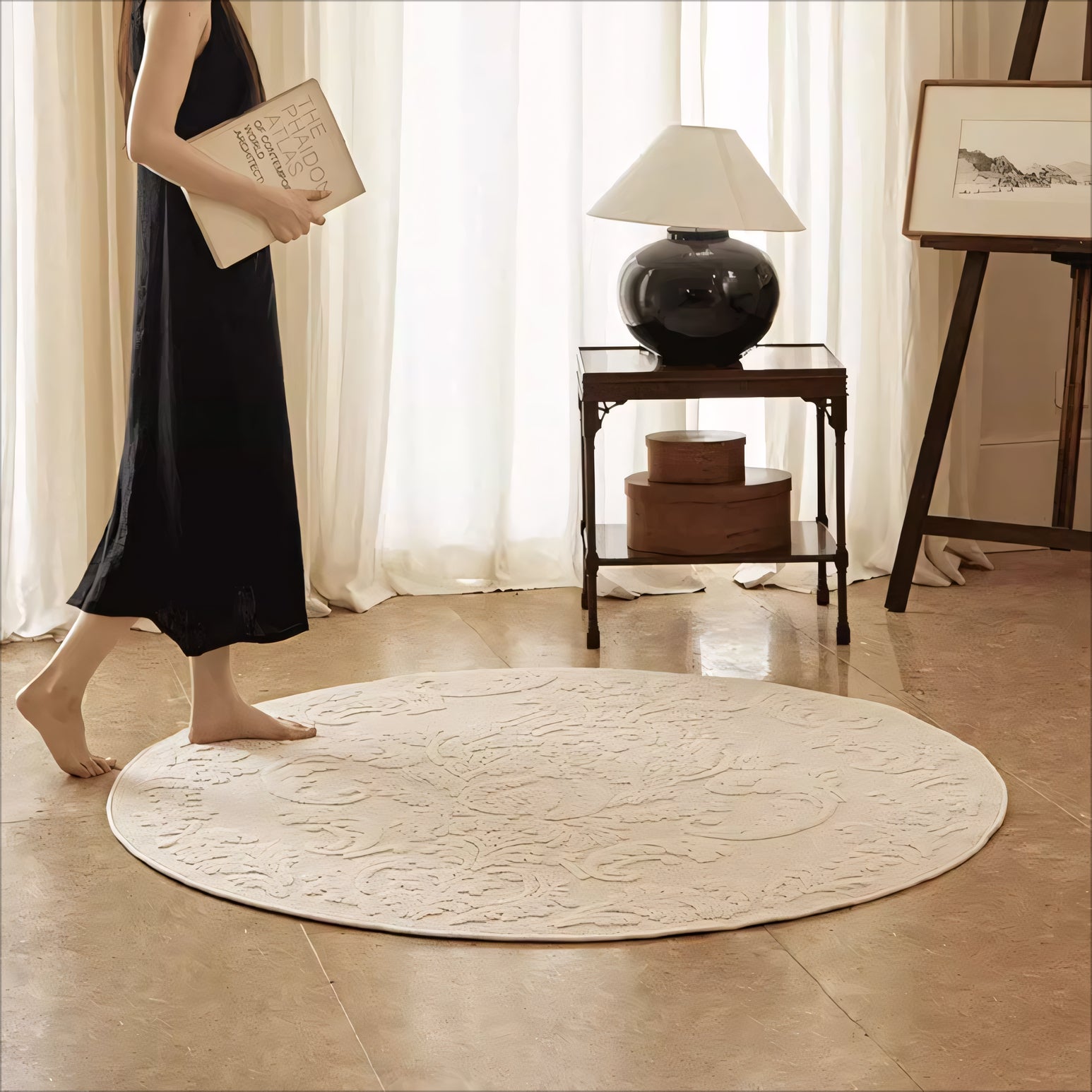 Zaso Natural seaweed fiber carpet rug