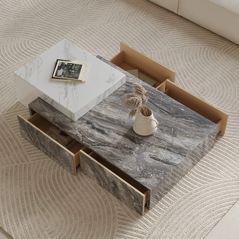 Taeforz Minimalist sintered stone coffee table set