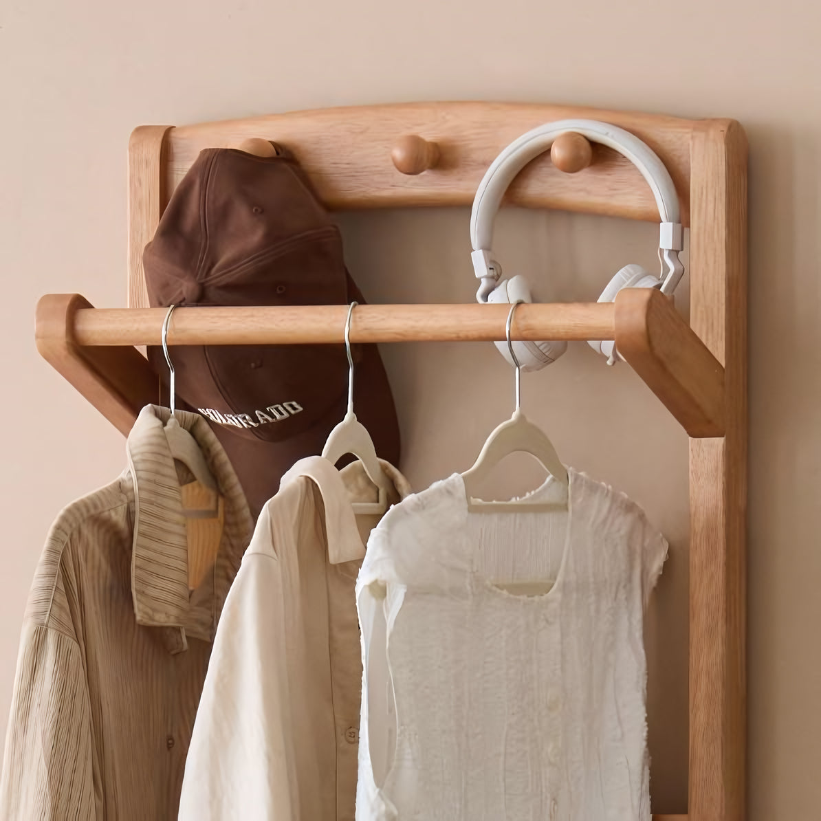 Orsova Clothes rack with storage cabinet