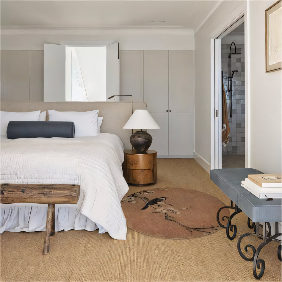 Wiffey Handmade magpie pattern carpet rug
