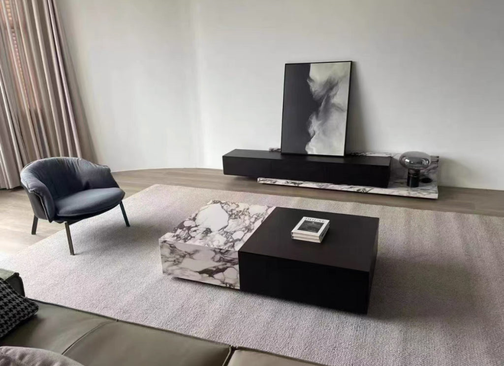 Vileap Sintered stone slab rectangular coffee table